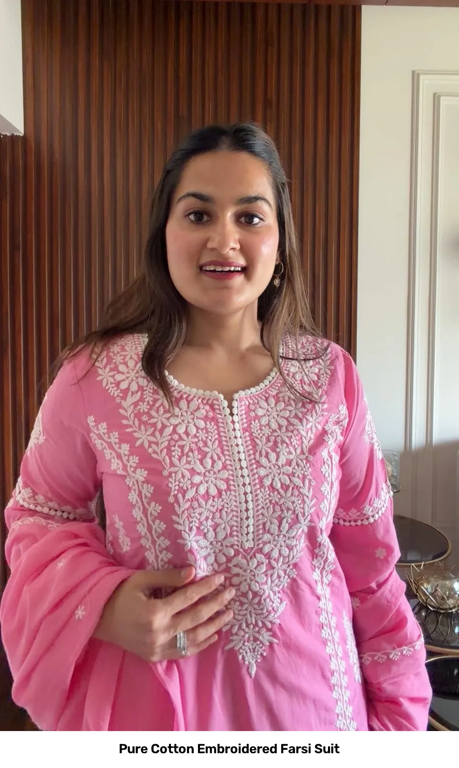 Pure Cotton Embroidered Farsi Suit 19