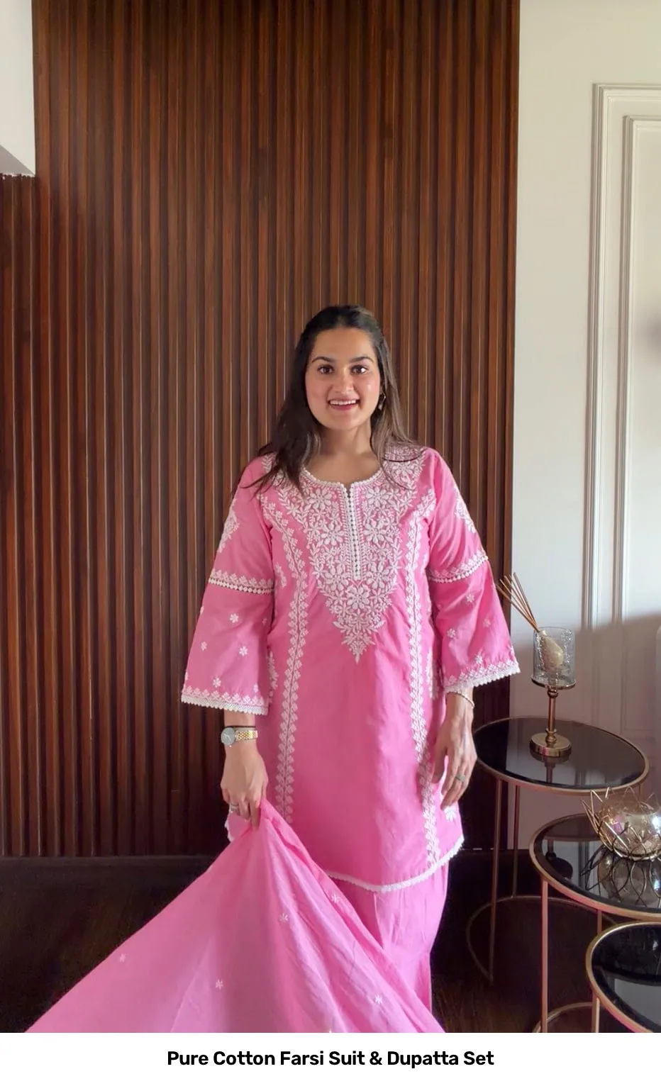 Pure Cotton Farsi Suit & Dupatta Set 8