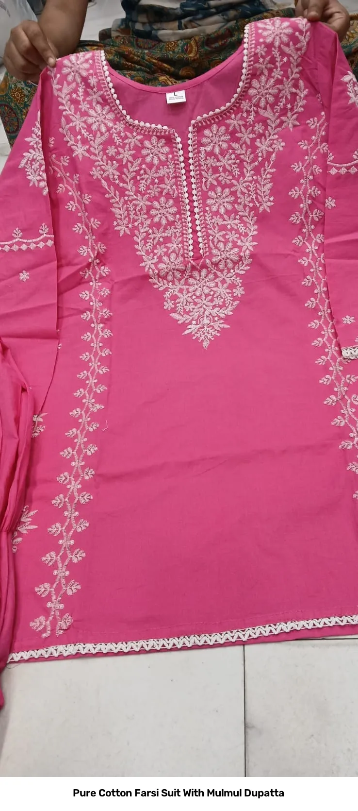 Pure Cotton Farsi Suit With Mulmul Dupatta 18