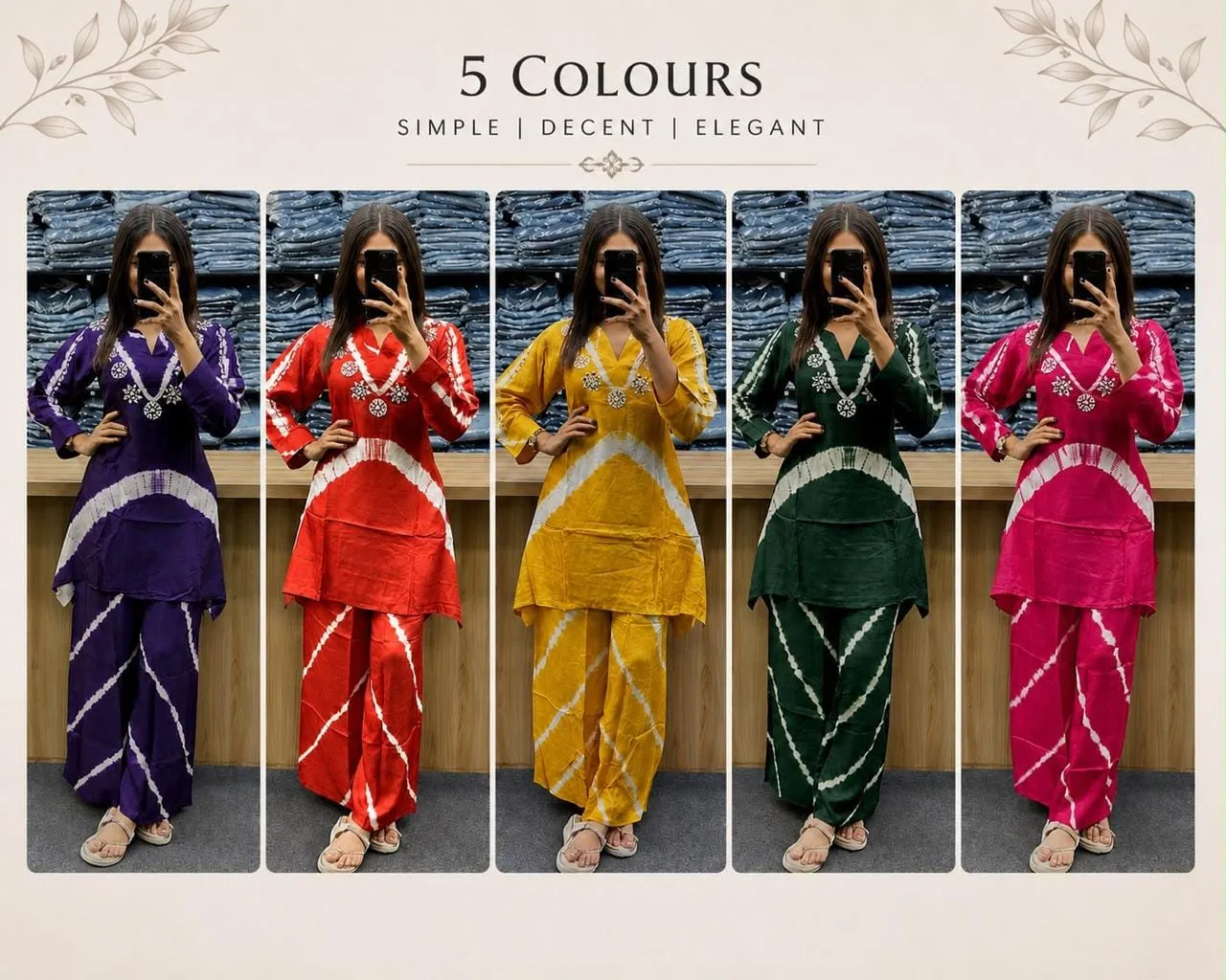 Pure Cotton Tie-Dye Kurta & Pant