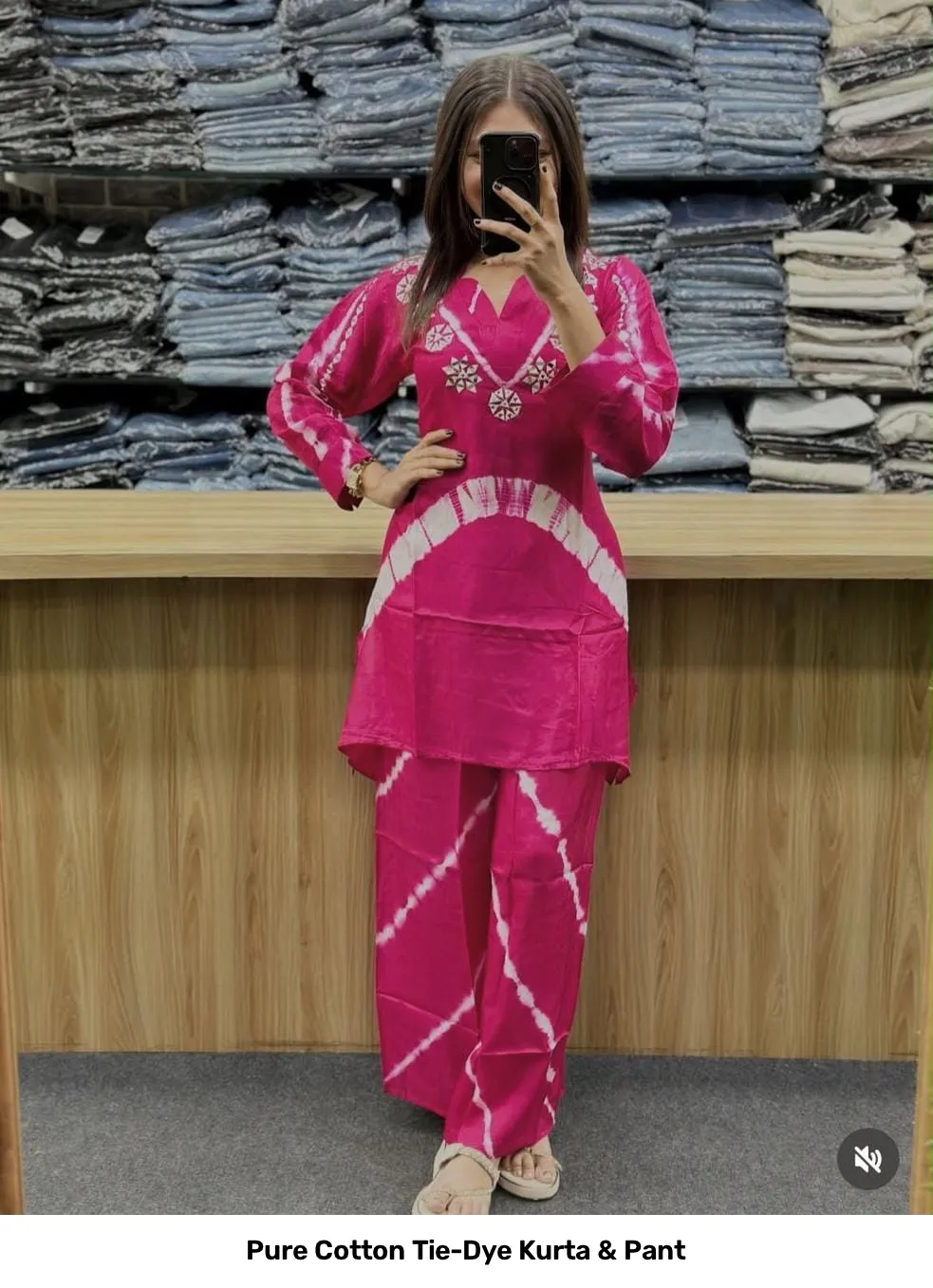 Pure Cotton Tie-Dye Kurta & Pant 10