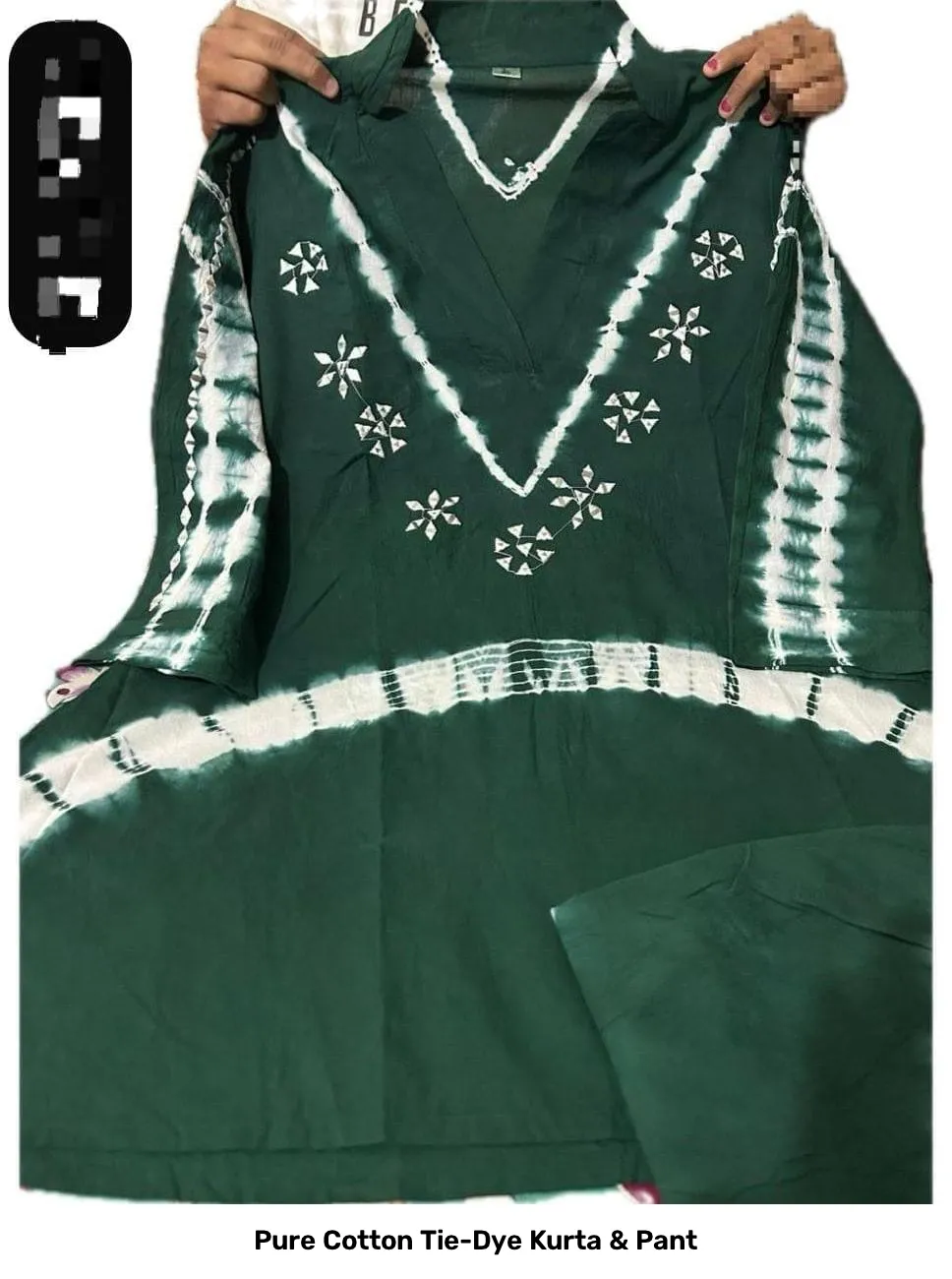 Pure Cotton Tie-Dye Kurta & Pant 2