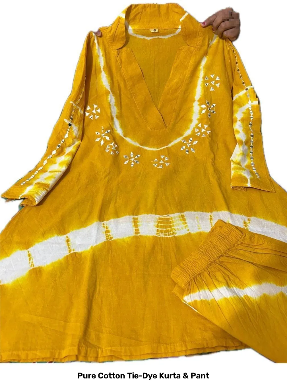 Pure Cotton Tie-Dye Kurta & Pant 3