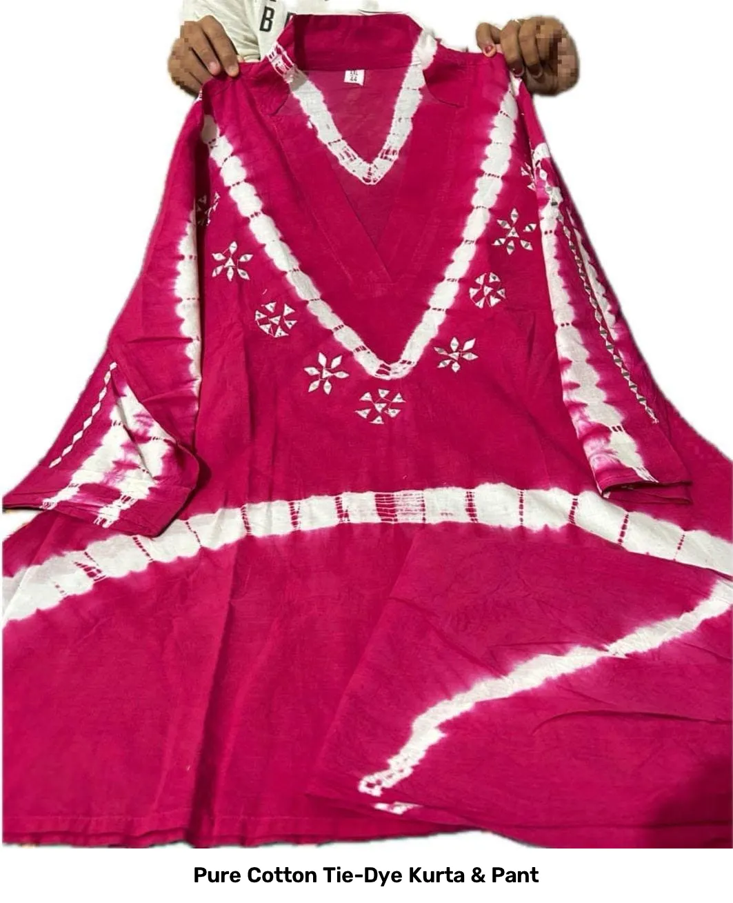 Pure Cotton Tie-Dye Kurta & Pant 4