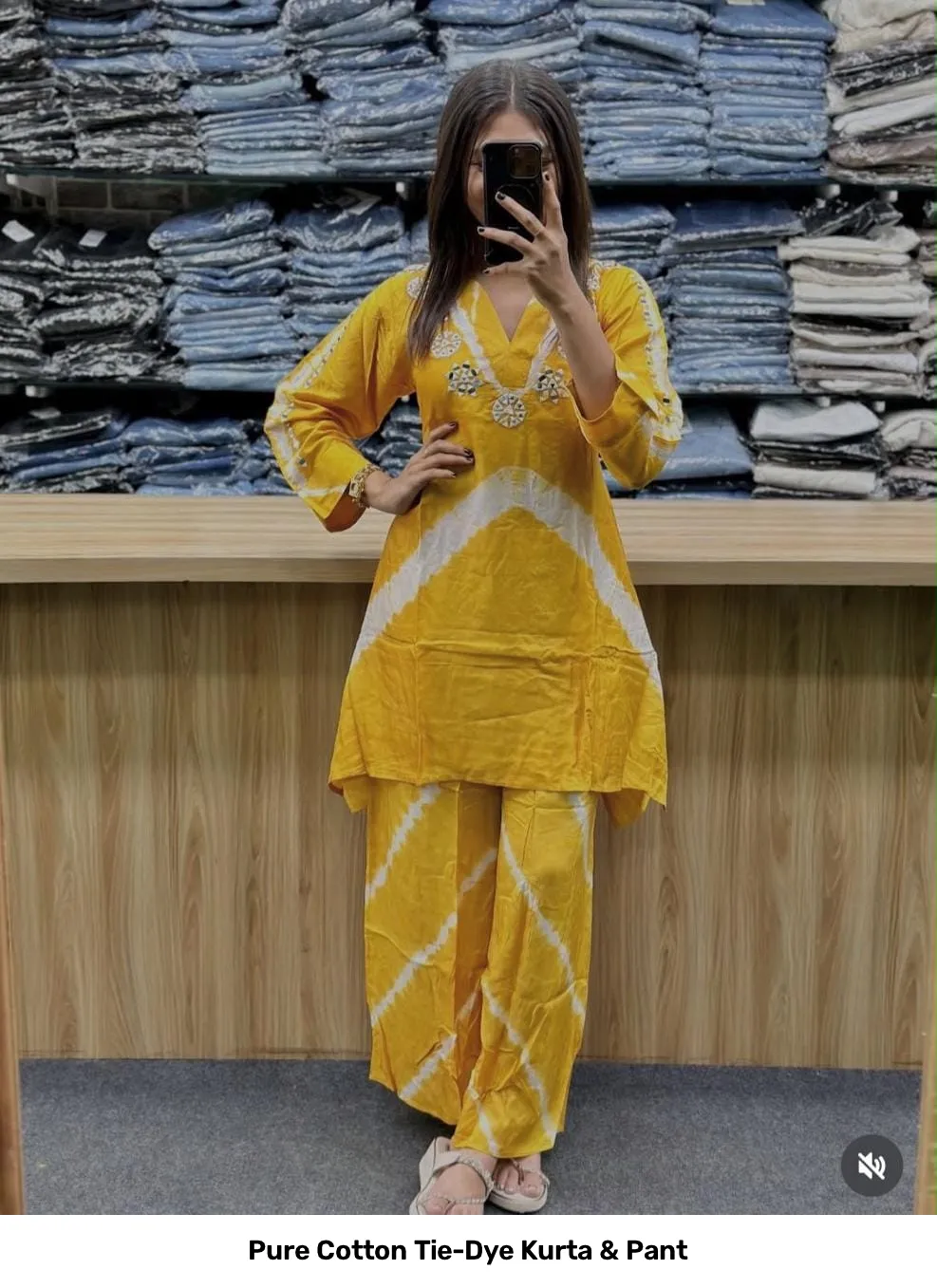 Pure Cotton Tie-Dye Kurta & Pant 5