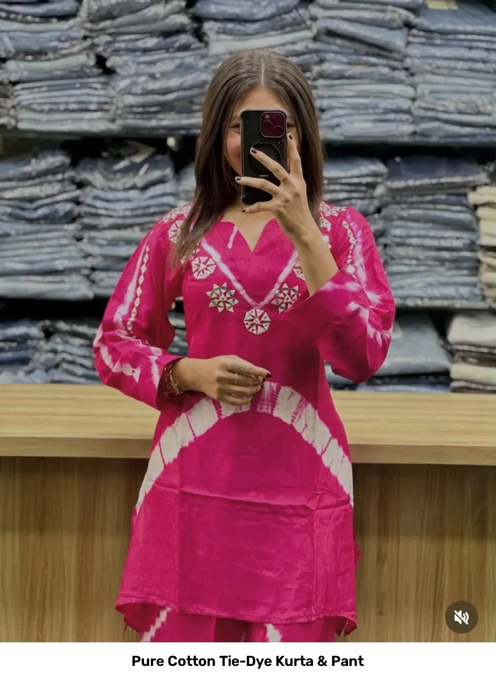 Pure Cotton Tie-Dye Kurta & Pant 8