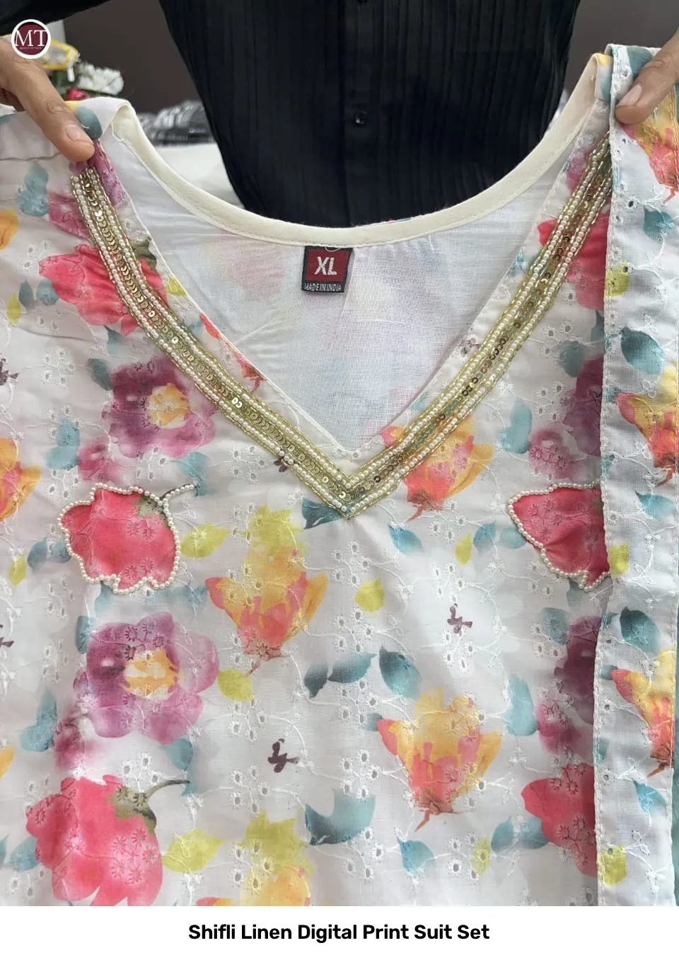 Shifli Linen Digital Print Suit Set 10