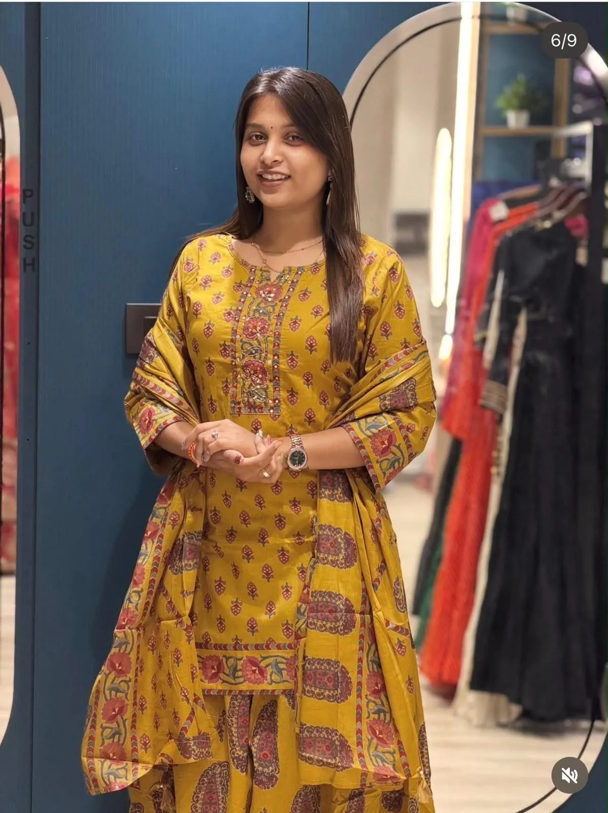Soft Cotton Jaipuri Print Kurti with Plazo