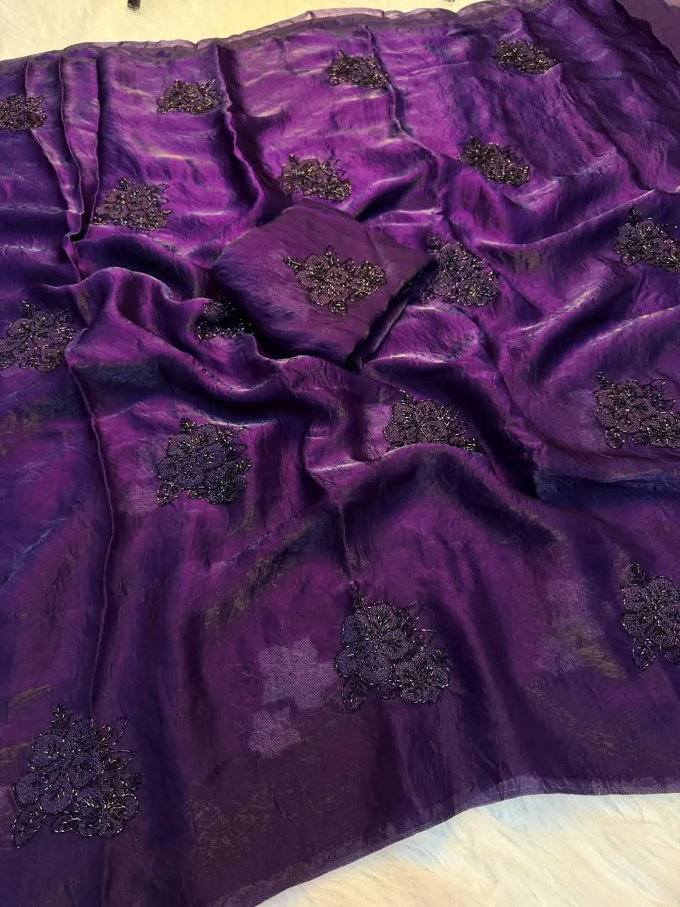 Space Fendi Silk Saree