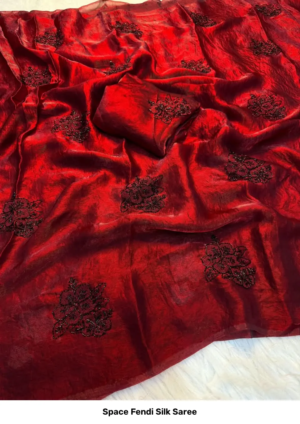 Space Fendi Silk Saree 5