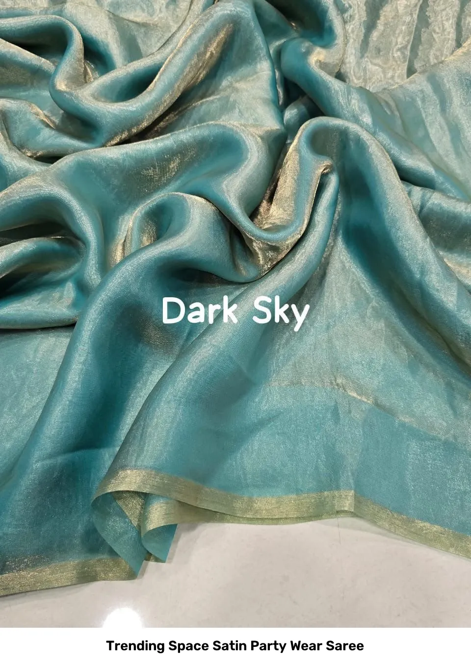 Trending Space Satin Party Wear Saree 10