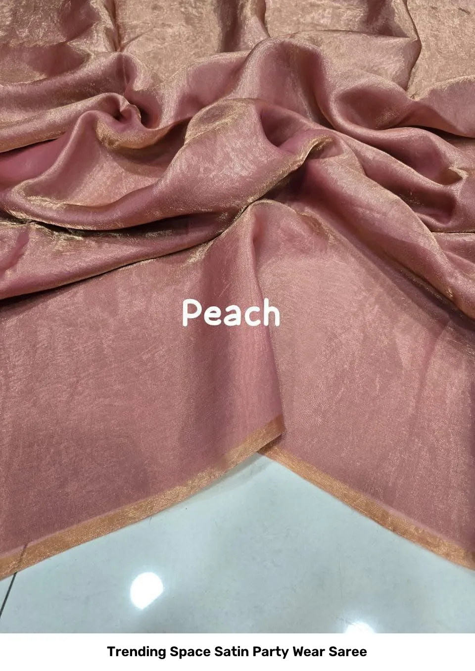 Trending Space Satin Party Wear Saree 14