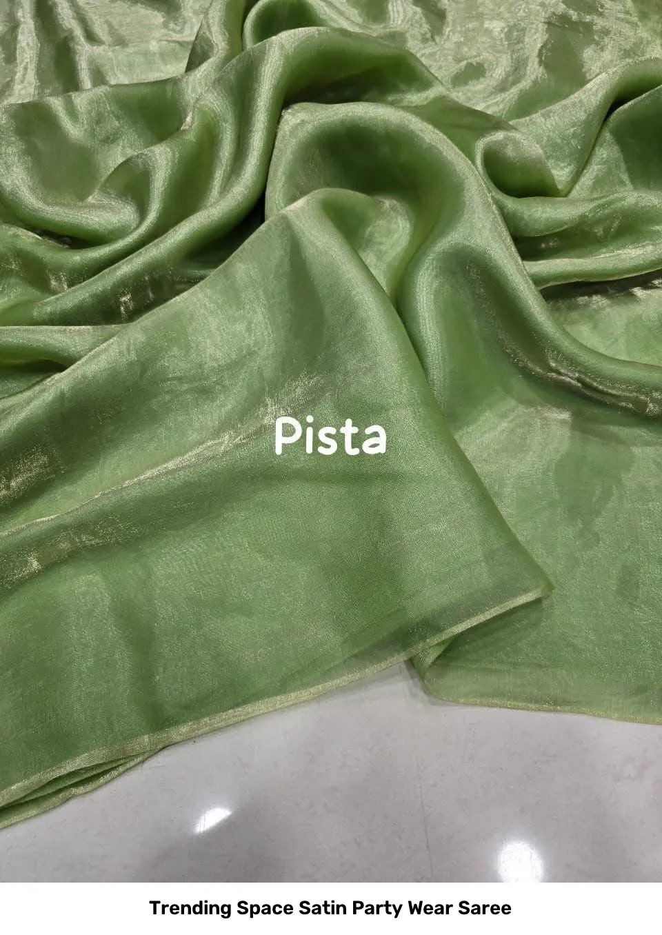 Trending Space Satin Party Wear Saree 16