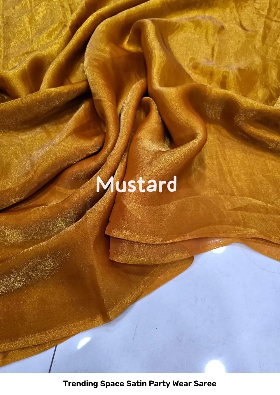 Trending Space Satin Party Wear Saree 17