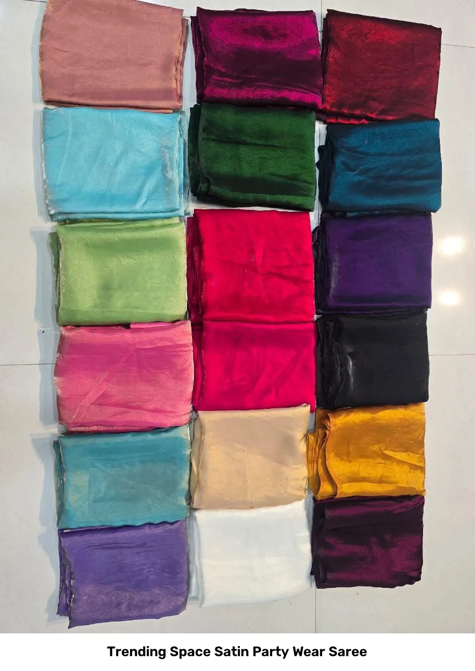 Trending Space Satin Party Wear Saree 3