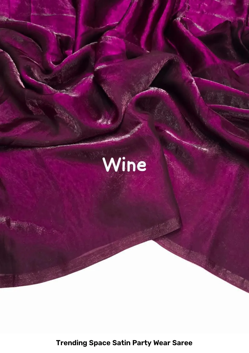 Trending Space Satin Party Wear Saree 6
